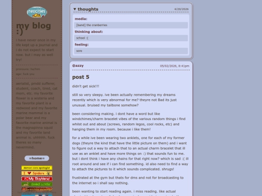 blog screenshot
