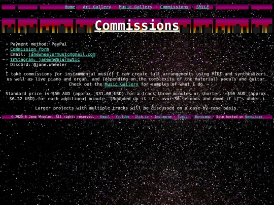 commissions screenshot