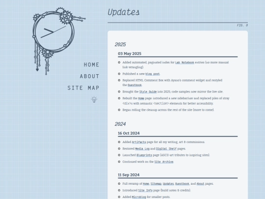 site/updates screenshot