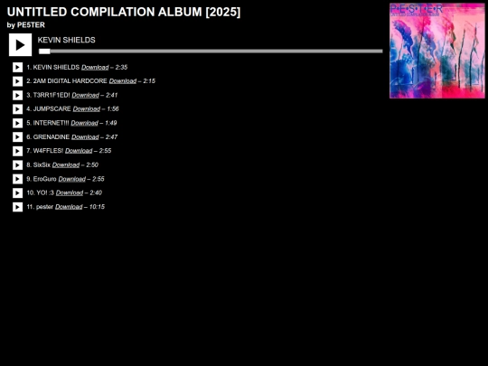 archive/music/artists/PE5TER/UNTITLED COMPILATION ALBUM/album screenshot