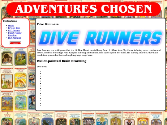 design/diverunners screenshot