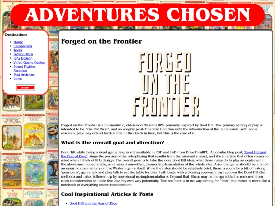 design/forgedonthefrontier screenshot