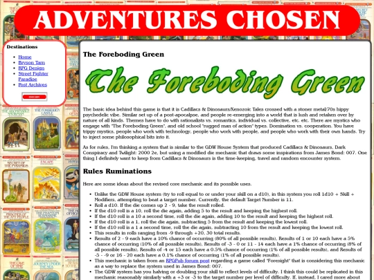 design/theforbodinggreen screenshot