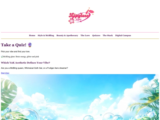 quizzes screenshot