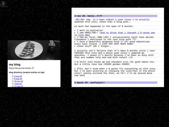 blog screenshot