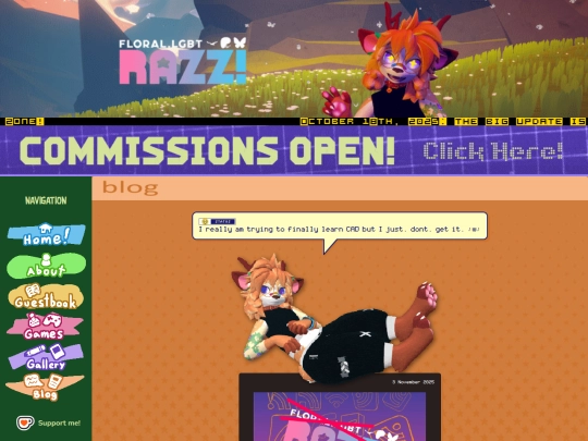 blog screenshot
