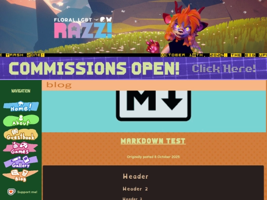 blog/markdown-test screenshot