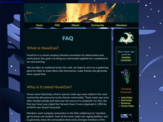 FAQ screenshot