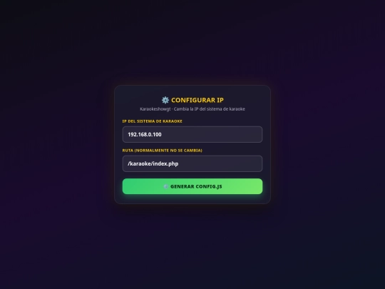 nuevo/admin screenshot