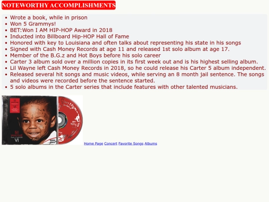 Accomplishments screenshot
