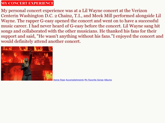 concert screenshot