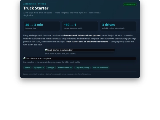 widgets/truck-starter screenshot