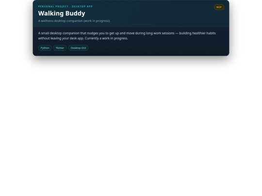 widgets/walking-buddy screenshot