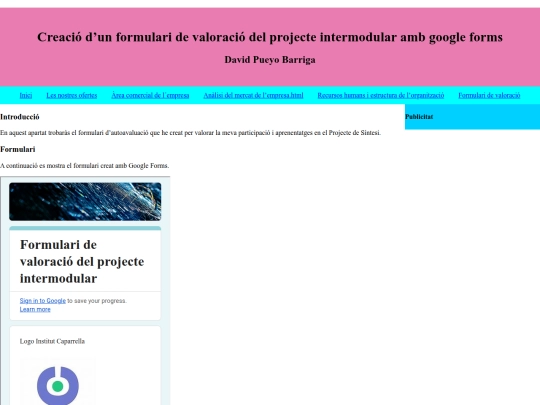 formularidevaloració screenshot