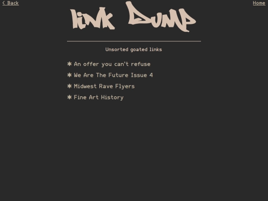 linkDump screenshot