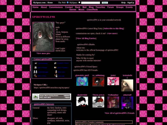 myspace screenshot