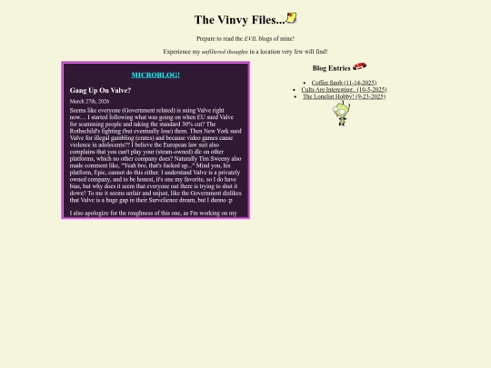 blogs/welcome screenshot