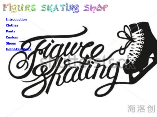 figure_skating_shop/homepage screenshot