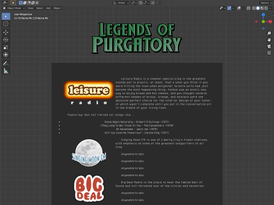 LegendsofPurgatory/Radio screenshot