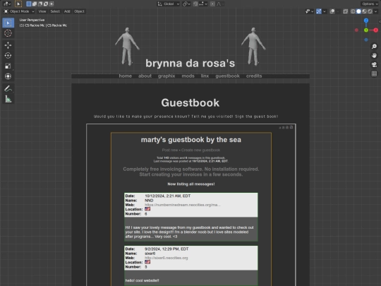 guestbook screenshot