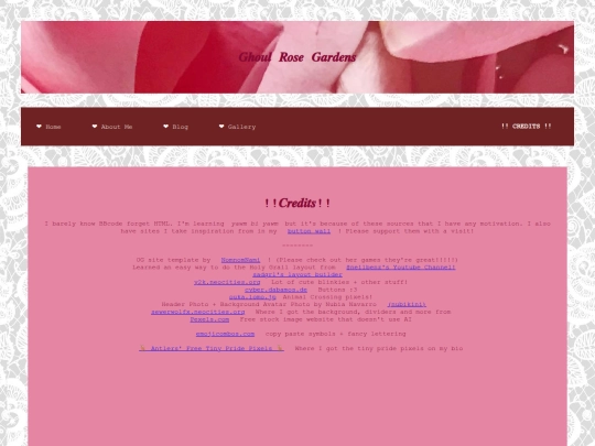 pages/credits screenshot