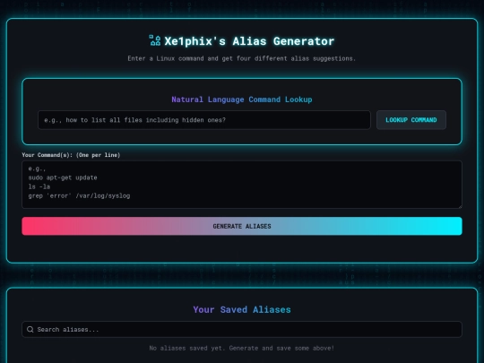 aliasgenerator screenshot