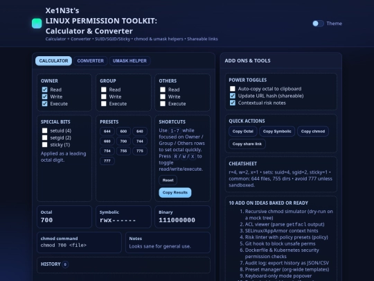 linuxpermissiontoolkit screenshot