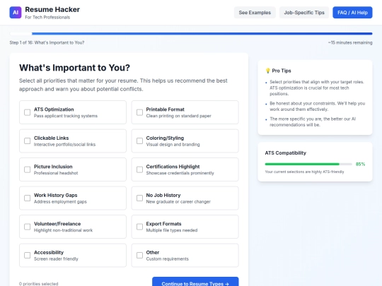 resumehacker screenshot