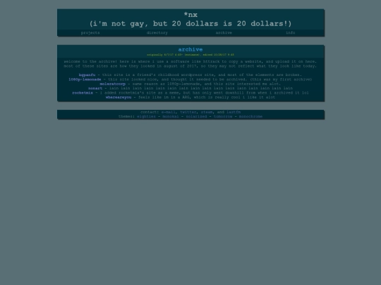archive screenshot