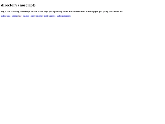 directory/noscript screenshot