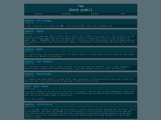 index screenshot