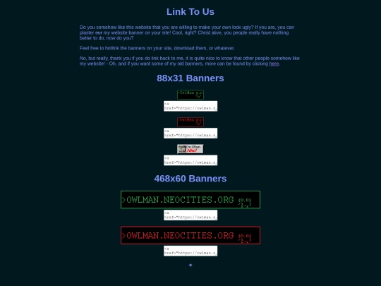 OwlMan/Banners/LinkToUs screenshot