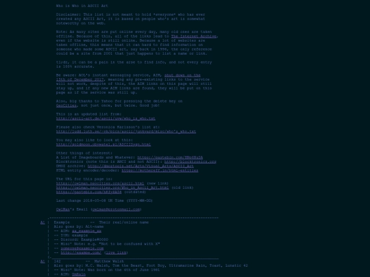 Who_in_Ascii_Art screenshot