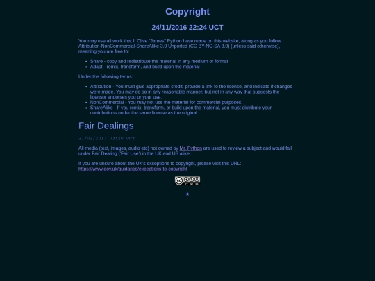 copyright screenshot