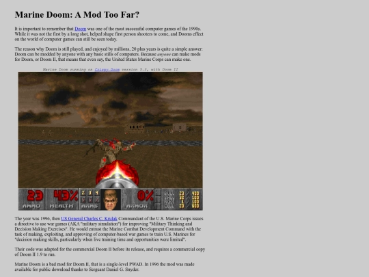 hyperlink/dtr/marine1 screenshot