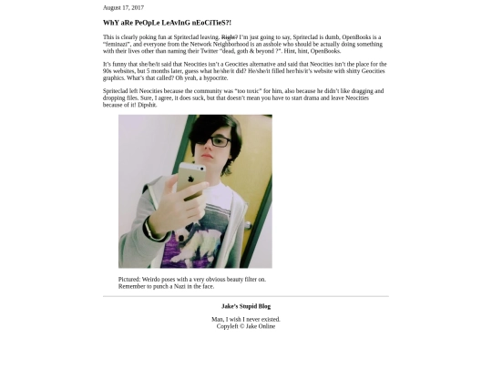 junk/escargotspacesarchive/why_are_people_leaving_neocities screenshot