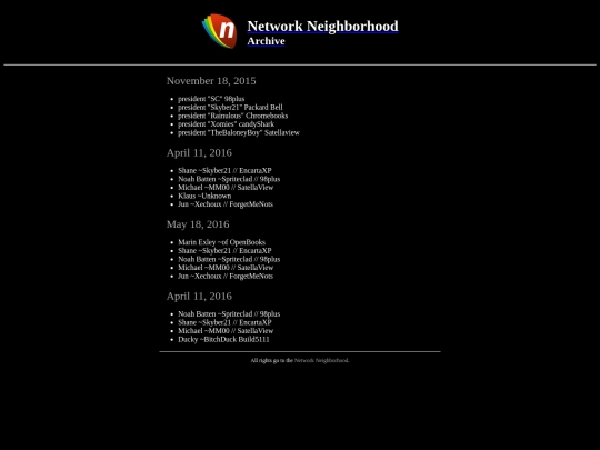 junk/networkneighborhoodarchive/members screenshot