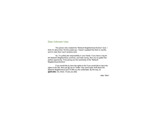 junk/networkneighborhoodarchive/message screenshot