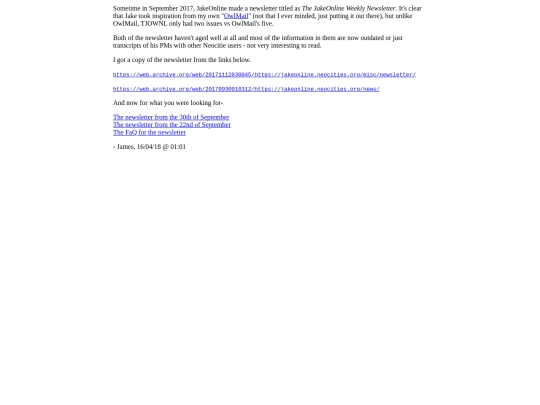 junk/newsletter screenshot
