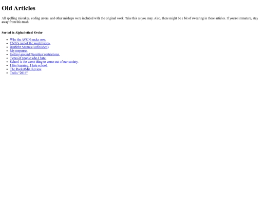 junk/old_articles screenshot
