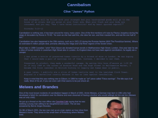 library/cannibalism screenshot