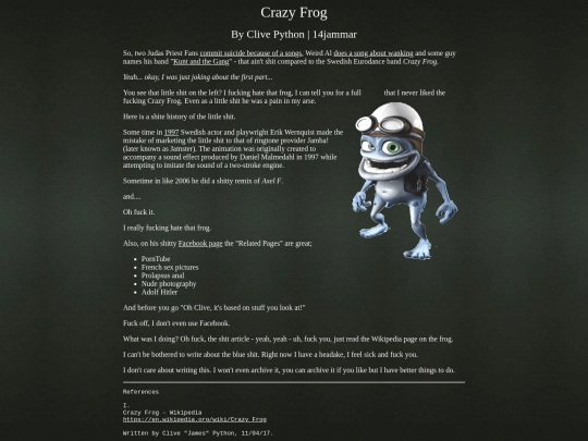 library/crazyfrog screenshot