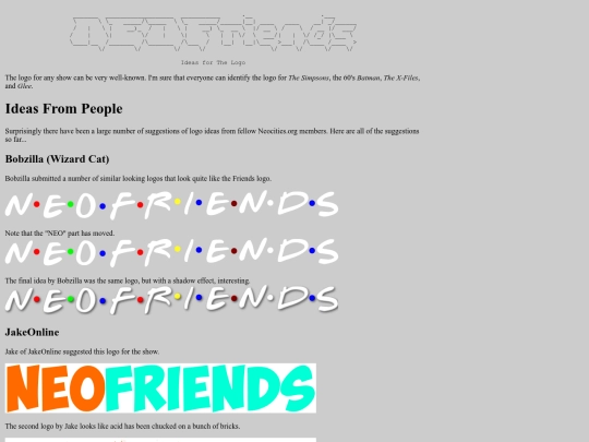 odds/neofriends/logo screenshot