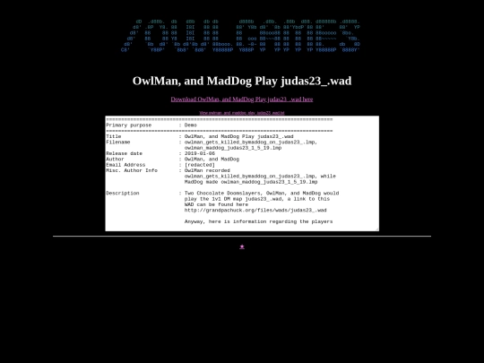 owlgames/demos/owlman_and_maddog_play_judas23_wad screenshot