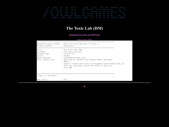 owlgames/dm/doom2/the_toxic_lab screenshot