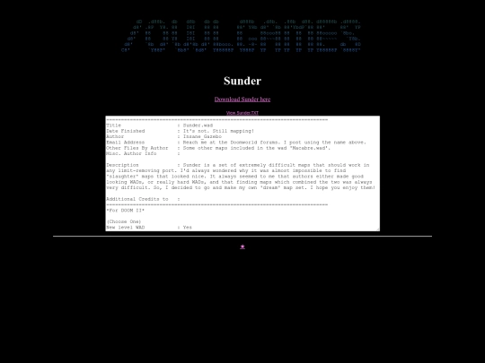 owlgames/levels/doom2/sunder screenshot