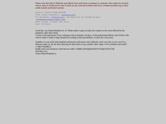 spam/COVID-19_FUND_RAISING screenshot