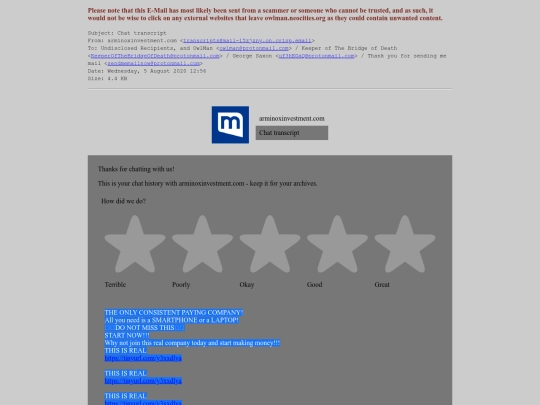 spam/Chat_transcript screenshot