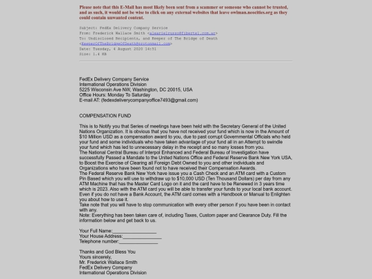 spam/FedEx_Delivery_Company_Service screenshot