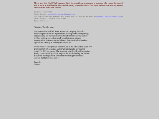 spam/LOAN_OFFER_4 screenshot